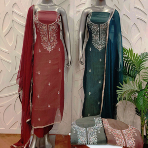 Designer moderne non cousu brodé à la main beaux costumes indien mode avant style traditionnel pour les fêtes - Product Image 1