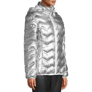 Premium Quality Women's Puffer Jacket Polyester Winter Jackets With Light Weight Canvas Customizable Fabric Accept OEM/ODM - Product Image 3