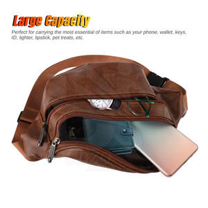 Sacs de taille en cuir adultes imperméables sacs de taille en cuir de nouveau style sacs de taille en cuir d'utilisation extérieure - Product Image 3