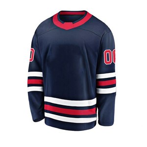 Jersey de Hockey sobre Hielo Personalizado de Alta Calidad, Diseño a Medida, Material Spandex/Algodón 220g, Transpirable, Secado Rápido, Ecológico - Product Image 1