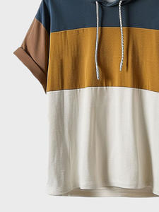 Sudaderas con capucha de diseño personalizado de alta calidad para hombres Casual Smart bordado Puff impresión en lienzo sólido al por mayor - Product Image 4