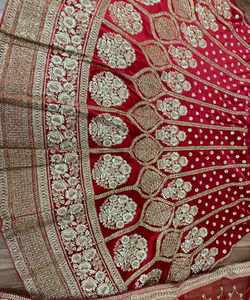 Georgette atractivo con Secuencia de bordado interior de seda satinada con trabajo de piedra lehenga choli con ropa nupcial dupatta para mujer ApparelGarment - Product Image 6