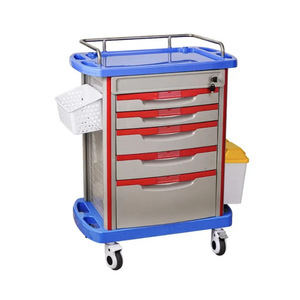 Goedkope Ziekenhuis Metalen Medische Behandeling <span class=keywords><strong>Trolley</strong></span> Instrument Kar Met 3 Laden Emmer Wielen Prijs - Product Image 4