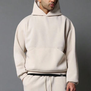 Sudadera con Capucha y Cremallera para Hombre de Calidad Premium, Personalizada, Oversize, Corte Crop, Hombros Caídos, Lisa, Estilo Urbano, Teñido Liso, Invierno - Product Image 1