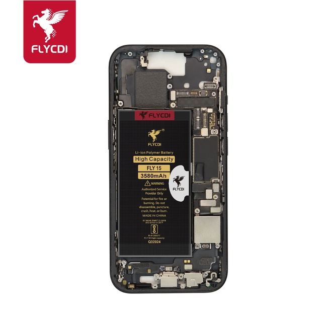 FLYCDI New High Capacity Batteries for iPhone 15 Battery for iPhone 6s 7 8 11 12 13 14 15 Pro Max Mini Battery