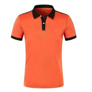 เสื้อโปโลแขนสั้นของผู้ชายเสื้อโปโลคอปกขนาดพอดีตัว - Product Image 1