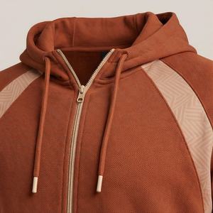 Ensemble de survêtement pour homme tendance, jogging respirant, logo personnalisé, 100% coton, tenue de sport décontractée - Product Image 4