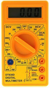 MM1NDW 220VAC Mini voltmètre monophasé Affichage LED Utilisation industrielle Jaune - Product Image 2