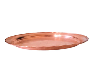 Plateau de service en cuivre indien Plateau de service polyvalent Parfait pour les collations Plateau à desserts - Product Image 2