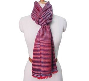 Châles en soie faits à la main de haute qualité tissé réversible Double couleur Long imprimé automne motif uni teint foulards faits à la main pour - Product Image 1