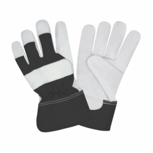 Gréeur canadien Gants de sécurité industrielle confortables en cuir de vachette à usage intensif Manchette caoutchoutée Main Bras Usage général - Product Image 5
