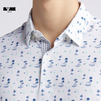 Camiseta Casual de Alta Calidad para Hombre, Corte Ajustado, Talla Personalizada, Transpirable, para Golf, con Estampado de Leopardo, Tejido de Punto Comprimido