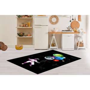 Alfombra Espacial de Astronauta, Alfombra de Impresión Digital con Planetas, Alfombra Suave con Pelo Largo - Product Image 5