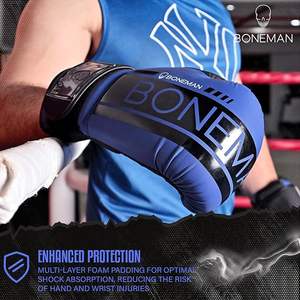Guantes de Boxeo de Encaje de Alta Calidad en Oferta, Guantes de Boxeo de Piel de Vaca con Logotipo Personalizado para Adultos, para Entrenamiento y Competencia - Product Image 4
