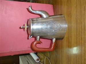 Luxury Fruit <b>Bowl</b> Polished Metal and Wood for Wedding Decor Return Gift - Product Image 4