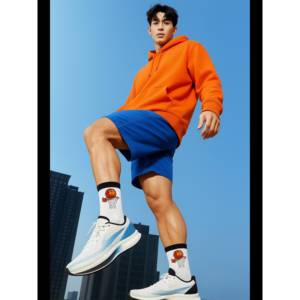 Chaussettes de sport unisexes blanches à motif de basket-ball, respirantes, anti-bactériennes, logo brodé personnalisable, impression numérique, automne - Product Image 3