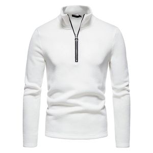 Pull à col montant zippé pour homme, sweat-shirt de golf, sweat-shirt en polaire à fermeture éclair 14, pull à col montant, veste unie en gros - Product Image 5