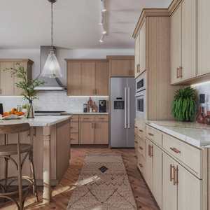 European smart modular cupboard wood full modern design <b>melamine</b> mdf standing kitchen cabinet <b>set</b> from Vietnam manufacturer - Product Image 2