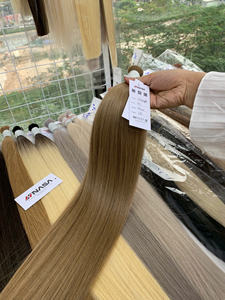 Extensions de cheveux en vrac Produit de vente chaud 2025 couleurs blondes foncées Haute qualité Double dessiné - Product Image 2