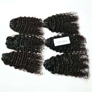 Unprocessed Raw Virgin Indian Hair Extensions Cuticle Aligned Loose Wave Bundle Factory Price Wholesale Natural Curly Human Hair - Product Image 5