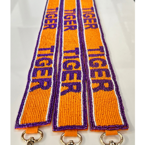 Cinturón con cuentas Correas para monedero Cuentas de color dorado y Negro Bolsas transparentes aprobadas - Product Image 5