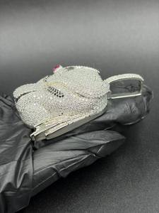 Colgante de Diamante Moissanita de Corte Redondo Estilo Cazador de Extraterrestres, Joyería Fina de Plata 925, Colgantes y Dijes Hip Hop - Product Image 6