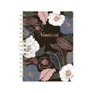 Tùy chỉnh in giấy nghệ thuật bìa cứng xoắn ốc ràng buộc Tạp Chí cuộn dây máy tính xách tay A5 giá rẻ - Product Image 1