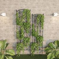 Treillis de jardin moderne en aluminium, finition thermolaquée, tailles personnalisables, support durable pour plantes grimpantes et fleurissantes, décoration de mariage