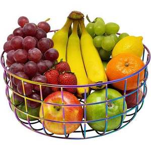 Design élégant, corbeille de rangement pour fruits, ustensiles de cuisine, corbeille à fruits de couleur blanche en fil métallique de la meilleure qualité à un prix abordable - Product Image 5