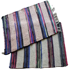 Alfombras de chenilla lisas listas para enviar y alfombras de algodón Chindi hechas a máquina en varios colores - Product Image 1