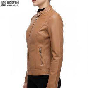Chaqueta de cuero ajustada para Mujer | Diseño elegante y ajustado con cuero genuino de primera calidad para un aspecto moderno Señoras de cuero personalizadas - Product Image 4