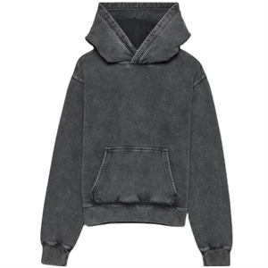 Sweats à capuche pour femmes à épaules tombantes, logo personnalisé sur le devant, 100% coton, écologique, surdimensionné, manches longues, décontracté, sweats à capuche pour femmes d'hiver - Product Image 6