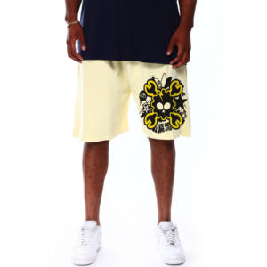 Men's High Street Style Fitness Shorts <b>Elastic</b> <b>Waistband</b> Plain Sweat Fleece Pants Compression Gym Shorts Comfortable for Boys - Product Image 5