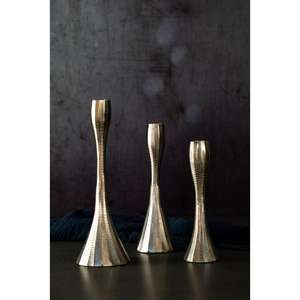 Bougeoir élégant en aluminium argenté pour événement de restaurant d'hôtel et décoration intérieure à utiliser quotidiennement - Product Image 6