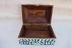 Boîte à bijoux en incrustation d'os, vente chaude, design personnalisé de haute qualité, matériau en bois, rangement de bijoux, vaisselle pour la vente en gros - Product Image 4