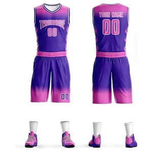 Conjunto de Uniforme de Baloncesto Sublimado Personalizado de Alta Calidad Premium 100% Poliéster Transpirable Reversible para Adultos - Product Image 5