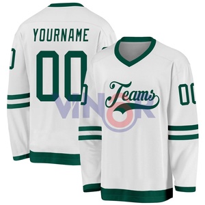 Nouveauté, maillot de hockey sur glace personnalisé OEM pour hommes, femmes et jeunes, respirant, authentique, cousu, nom et numéros, créez le vôtre - Product Image 1