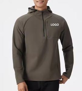 สเวตเชิ้ตมีซิปรูดสำหรับผู้ชายแนวสตรีทผ้าคอตตอนเนื้อนุ่มทันสมัย - Product Image 1