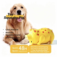 Jouets à mâcher pour chiens, jouet en latex couineur en forme de cochon pour chiots et grands chiens, jouets interactifs pour la dentition, ensemble de jouets pour chiens en gros