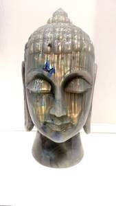 Estatua tallada de Buda, labradorita Natural de alta calidad, todos los tamaños disponibles, escultura hecha a mano - Product Image 5