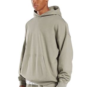 Sudadera con Capucha OEM para Hombre, 100% Algodón, Felpa, 430 g/m², Sólida, Talla Grande, Forrada, con Logotipo Personalizado Bordado, para Invierno, Venta al Por Mayor - Product Image 2