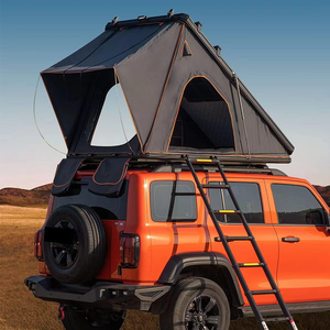 Tente de toit rigide pour voiture, étanche, <span class=keywords><strong>camping</strong></span>, charnière en aluminium, RTT noir, 4x4, <span class=keywords><strong>camping</strong></span>-<span class=keywords><strong>car</strong></span>, extérieur - Product Image 6