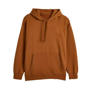 Sudadera con capucha de gran tamaño teñida Lisa bordada con logotipo personalizado, ropa de calle transpirable ecológica de lana de algodón unisex, diseño de moda - Product Image 2