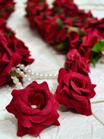 Set karangan bunga pernikahan buatan 2 buah Varmala untuk pengantin pria mawar Haar untuk tamu pernikahan kehormatan Nikah Haar Sikh Milni Mala
