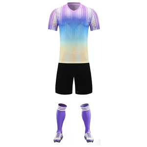 Camiseta de entrenamiento de fútbol personalizada para hombre 2025, conjunto de uniforme de manga corta y pantalones cortos, uniformes de fútbol de tela de poliéster - Product Image 5