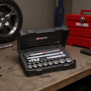 Jeu de douilles métriques Facom 1/2'' à 12 points (23 pièces) - Product Image 3