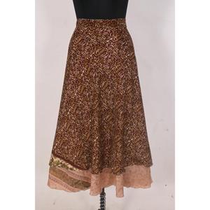 ชุดเดรสผ้าไหมยาว2ชั้นสไตล์โบโฮวินเทจสุดหรูสำหรับผู้หญิงเดรสชายหาดพิมพ์ลายดอกไม้มีรอบเอวตามธรรมชาติ - Product Image 1