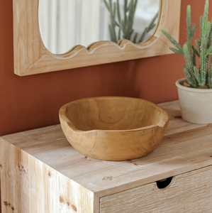 Beau bol à pâte en bois artisanal antique avec vendeur indien pour servir au prix d'usine à bas prix en gros - Product Image 5