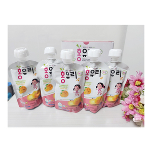 [SANTE365] Purée de fruits pour bébé Premium HongYouli 80ml * 10 paquets de jus de fruits sains contient du yuzu et de la poire - Product Image 5