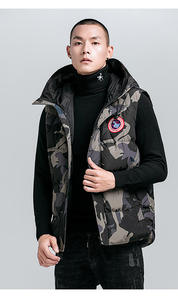 Tendance Offre Spéciale Personnaliser hiver hommes gilets à capuche hiver gilet duvet d'oie gilet pour hommes 2024 - Product Image 3